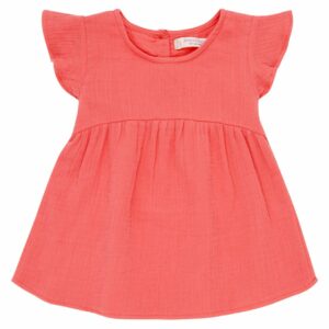 Kurzarm Musselin Tunika Nyssa mit Flügelärmel