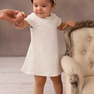 Kurzarm Kleid Inga mit Spitze