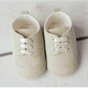 Beige Halbschuhe zum Schnüren