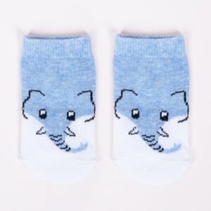 Hellblaue Babysocken Elefant