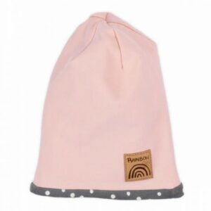 Mütze mit cremefarbenen Punkten