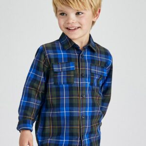 Langarmhemd mit Karos