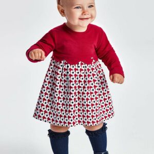 Langarm Jacquard Kleid