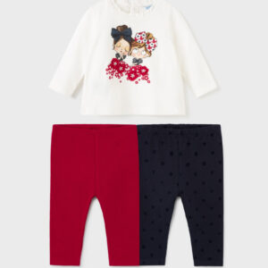 3-teiliges Set Langarmshirt/Leggings