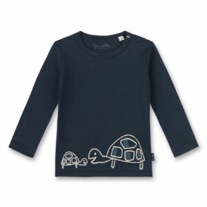 Langarm Shirt Turtle Blau