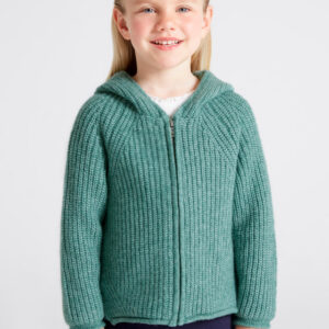 Strickjacke Känguruh mit Kapuze