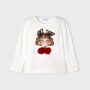 Langarm Shirt Mädchen mit Kragen